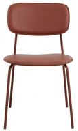 2 x Esa Rust Red Faux Leather Dining Chair