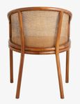 2 x Mosso Brown Teak Wood and Rattan Dining Chair