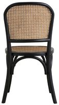 2 x Wicky Black and Natural Rattan Dining Chair
