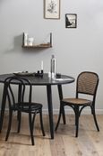 2 x Wicky Black and Natural Rattan Dining Chair