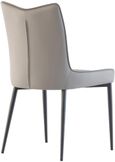 2 x Nardo Grey Faux Leather Dining Chair