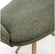 Perth Swivel Dining Chair - Set of 2 - Green Fabric