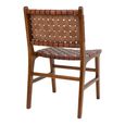 Perugia Dining Chair - Set of 2 - Brown Leather