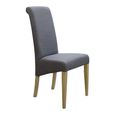 Italia Dining Chair - Set of 2 - Light Grey Fabric
