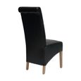 Richmond Dining Chair - Set of 2 - Black Bonded Leather