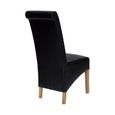 Richmond Dining Chair - Set of 2 - Matt Noir Bonded Leather