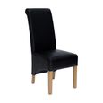 Richmond Dining Chair - Set of 2 - Matt Noir Bonded Leather