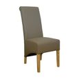 Richmond Dining Chair - Set of 2 - Mushroom Bonded Leather