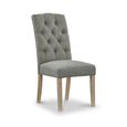 Salcombe Chelsea Dining Chair - Set of 2 - Oak & Grey Fabric