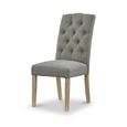 Salcombe Chelsea Dining Chair - Set of 2 - Oak & Grey Fabric