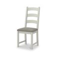 Salcombe Dining Chair - Set of 2 - Ladder Back - Grey Oak
