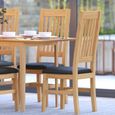 2 x Selene Oak Slatted Back Dining Chair