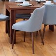 Shiro Dining Chairs - Set of 2 - Grey Fabric