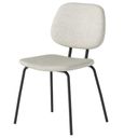 Soho Florence Dining Chair - Set of 2 - Ivory Boucle Fabric