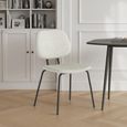 Soho Florence Dining Chair - Set of 2 - Ivory Boucle Fabric