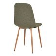 Stockholm Dining Chair - Set of 2 - Dark Green Boucle Fabric