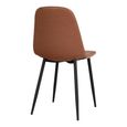 Stockholm Dining Chair - Set of 2 - Vintage Brown Faux Leather