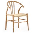 Symi Dining Chair - Set of 2 - Curved - Natural Oak