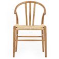 Symi Dining Chair - Set of 2 - Curved - Natural Oak