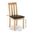 Annecy Dining Chair - Set of 2 - Natural Wood - Natural Wood Legs