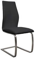 Irma Dining Chair - Set of 2 - Black Faux Leather