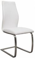 Irma Dining Chair - Set of 2 - White Faux Leather