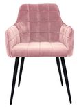 Vienna Dining Chair - Set of 2 - Pink Fabric