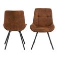 Waylor Dining Chair - Set of 2 - Camel Fabric