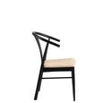 York Dining Chair - Set of 2 - Black - Curved Back