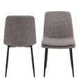 Becca Dining Chair - Set of 4 - Light Grey Fabric