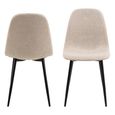 Celia Dining Chair - Set of 4 - Beige Fabric