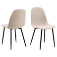 Celia Dining Chair - Set of 4 - Beige Fabric