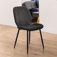 Femke Dining Chair - Set of 4 - Anthracite Fabric