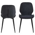 Femke Dining Chair - Set of 4 - Anthracite Fabric