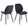 Femke Dining Chair - Set of 4 - Anthracite Fabric