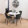 Femke Dining Chair - Set of 4 - Anthracite Fabric