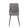 4 x Grey Faux Leather Dining Chair
