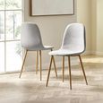 Lottie Dining Chair - Set of 4 - Beige Fabric
