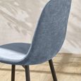 Lottie Dining Chair - Set of 4 - Denim Fabric