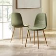 Lottie Dining Chair - Set of 4 - Olive Green Fabric