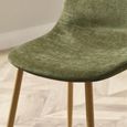 Lottie Dining Chair - Set of 4 - Olive Green Fabric