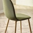 Lottie Dining Chair - Set of 4 - Olive Green Fabric