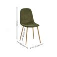 Lottie Dining Chair - Set of 4 - Olive Green Fabric