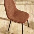 Lottie Dining Chair - Set of 4 - Terracotta Fabric