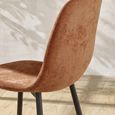 Lottie Dining Chair - Set of 4 - Terracotta Fabric