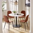 Lottie Dining Chair - Set of 4 - Terracotta Fabric