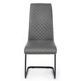 Xavier Cantilever Dining Chair - Set of 4 - Grey