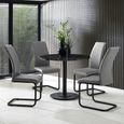 Xavier Cantilever Dining Chair - Set of 4 - Grey