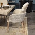 Abbie Dining Armchair - Two Tone Fabric - Variation Available