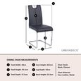 Bianco Black Faux Leather Dining Chair and Chrome Cantilever Base